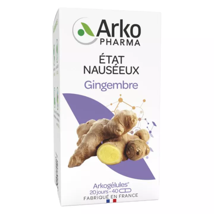 Arkogélules Gingembre État Nauséeux 40 Gélules