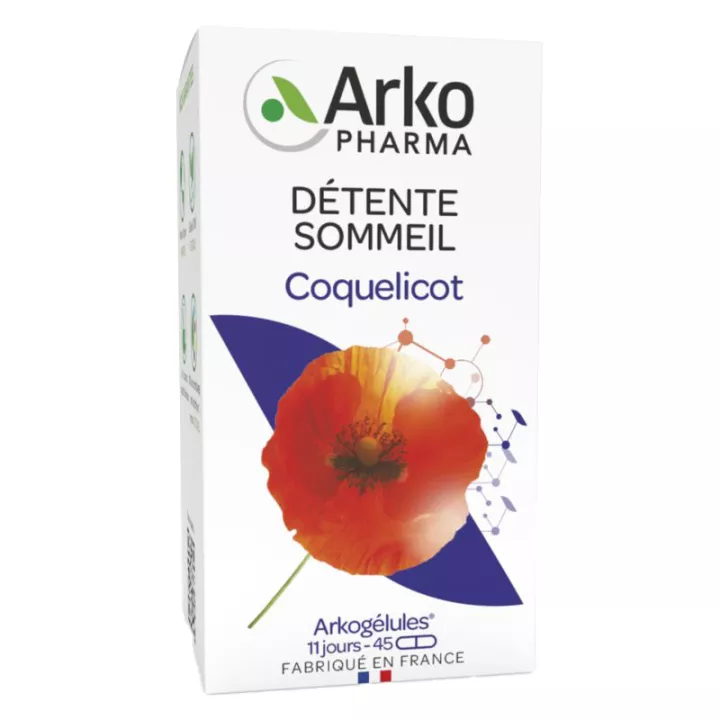 Arkogélules Coquelicot Détente - Sommeil 45 gélules