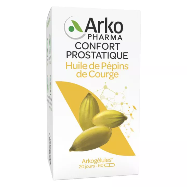 Arkogélules Huile de Pépins de Courge Confort Urinaire Masculin Bio