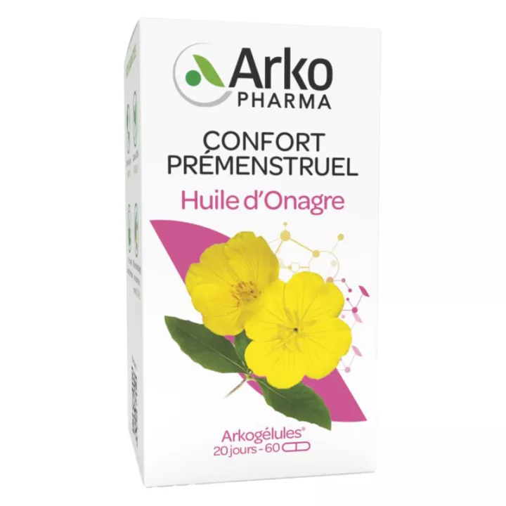 Arkogélules Huile d'Onagre Confort Prémenstruel Bio capsules