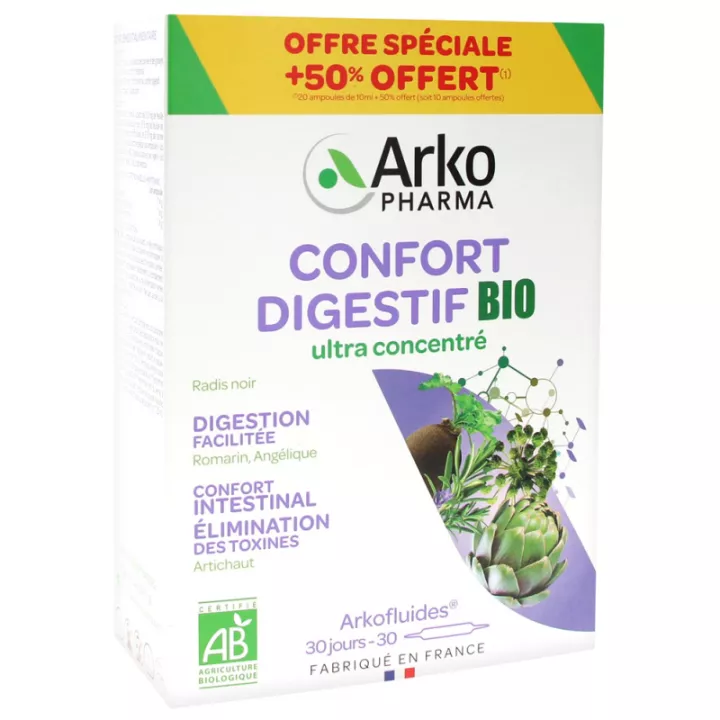 Arkofluides Confort Digestif Bio ampoules