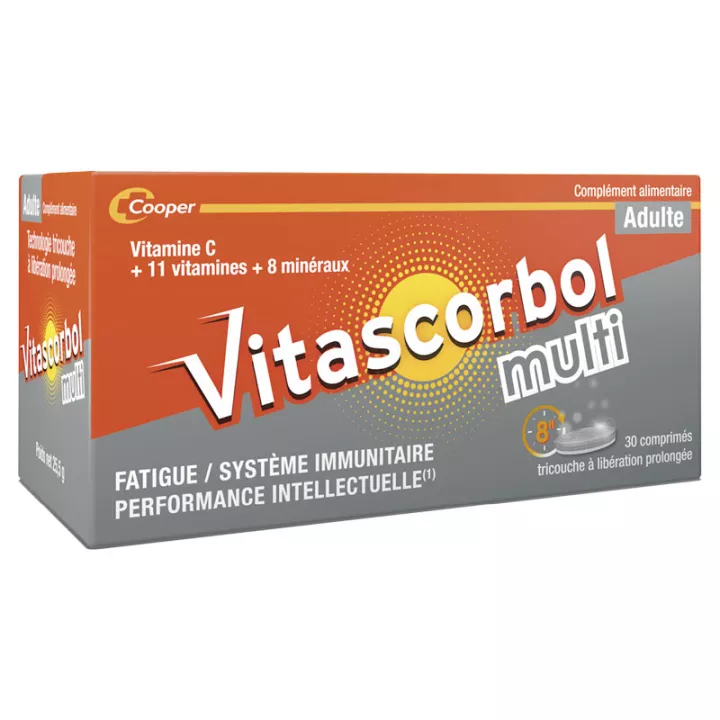 Vitascorbol Multi Adultes 30 comprimés
