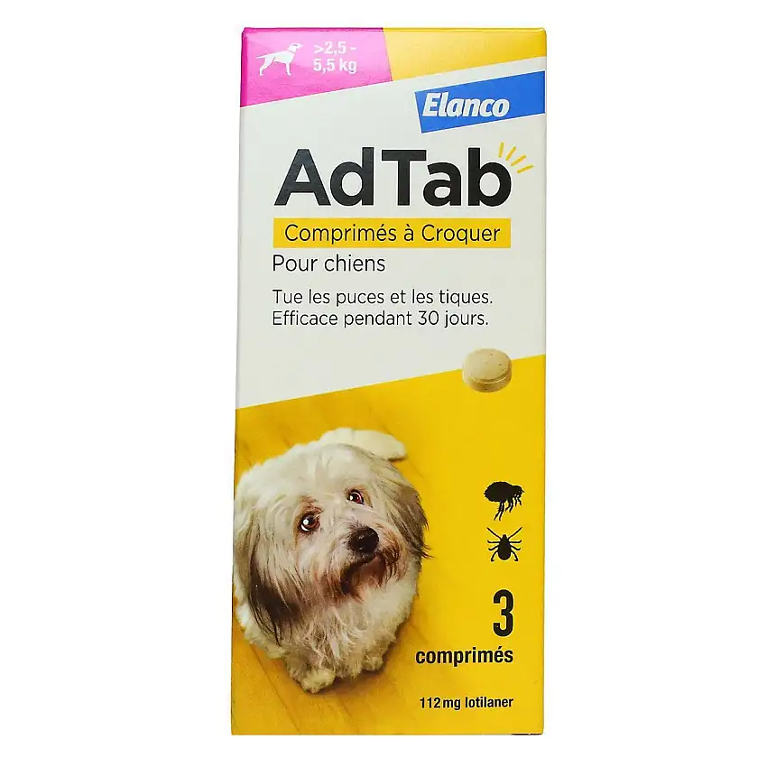 Adtab 112 mg Chien Comprimés x3