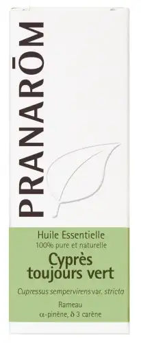 CYPRES Toujours Vert - Pranarom Huille Essentielle - Flacon 10 ml