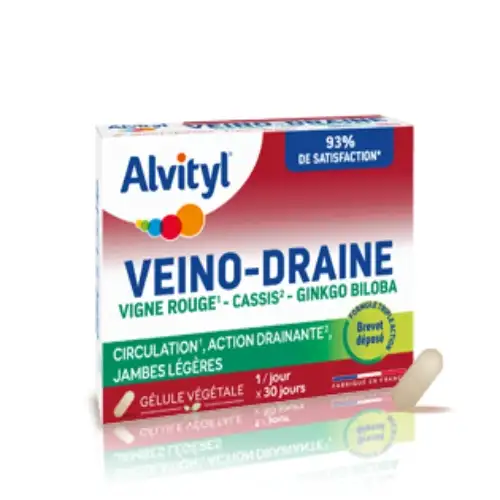 ALVITYL - Veino-Draine - Circulation et Drainage - Boîte 30 comprimés à avaler