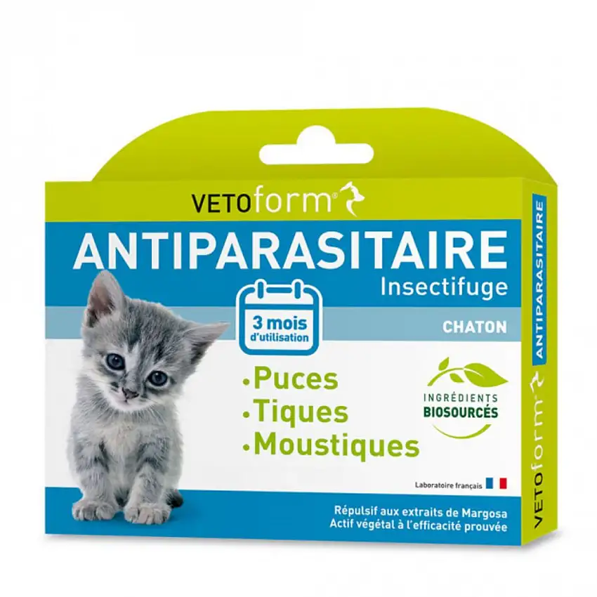 Vetoform Antiparasitaire chaton 3 pipettes