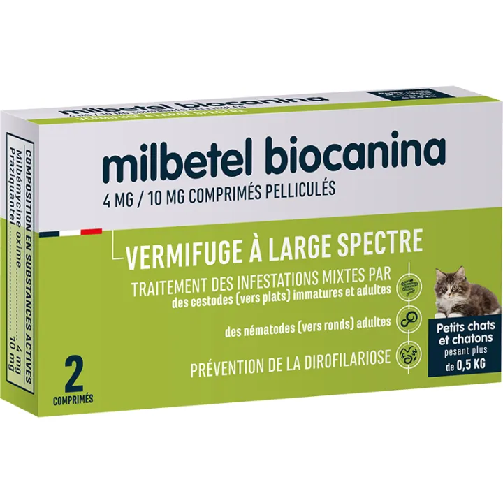 Milbetel Chatons Vermifuge Petit Chat Biocanina
