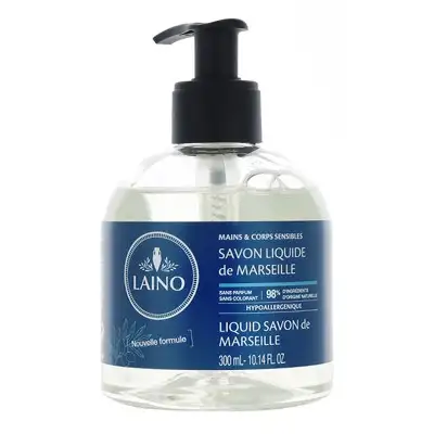 LAINO Savon de Marseille Liquide Naturel (300 ml)