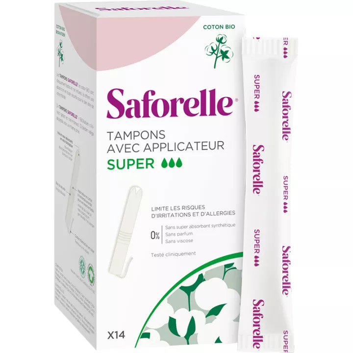 Saforelle Tampon avec Applicateur Super x14