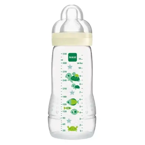 MAM 6m+ EASY ACTIVE Biberon 2e Age - Mer en Vert - 330 ml
