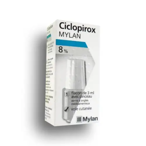 CICLOPIROX MYLAN 8% Vernis à ongles - Mycoses (3 ml)