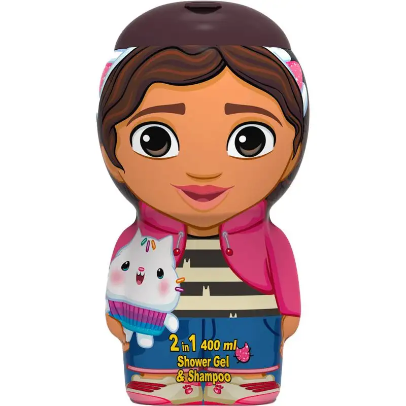 Ageti Gabby's Dollhouse Gel Douche Shampooing - 400 ml - Douche Ludique pour Enfants