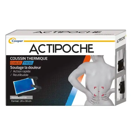 ACTIPOCHE - Coussin Thermique Chaud Froid - Grand Modèle 20 x 30 cm