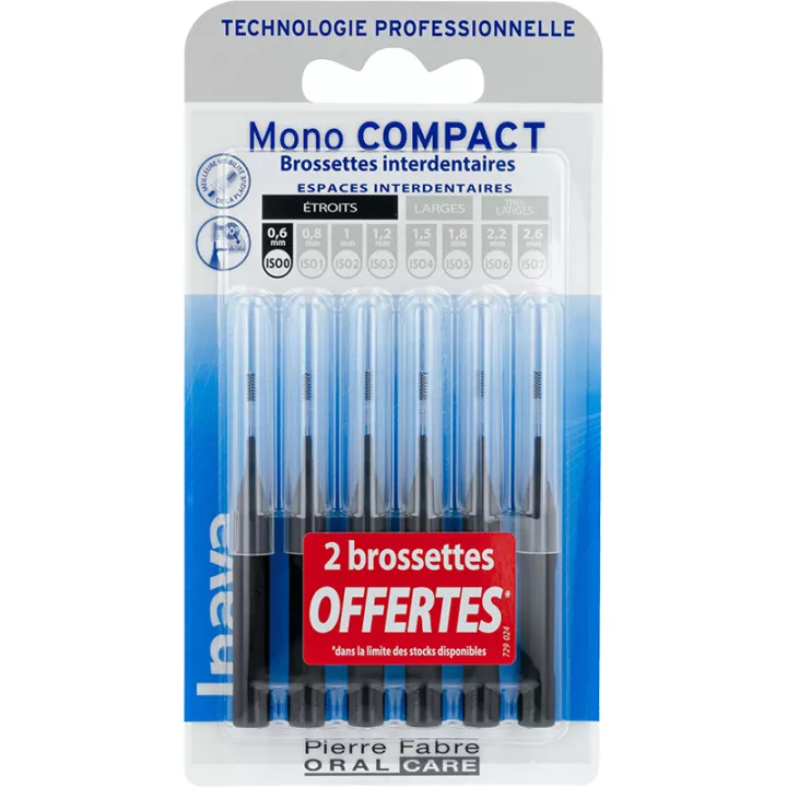 Inava Mono Compact Brossettes Interdentaires 0.6 mm