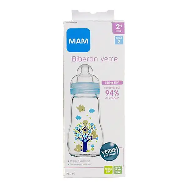 Mam Bib Tétine Débutant Bleu 260ml
