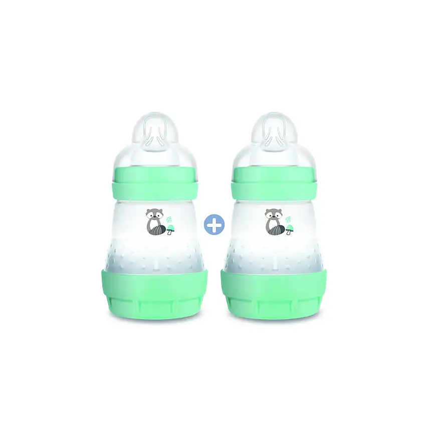 Mam Biberon Anti-colique 160ml D1 Aqua Lot de 2
