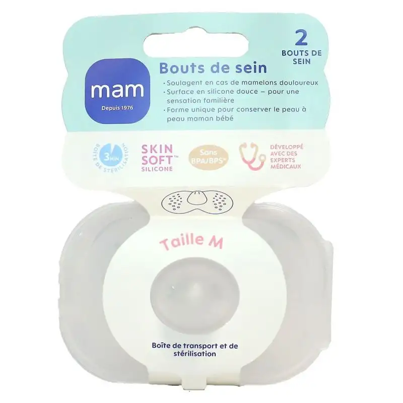 2 bouts de sein silicone taille Medium