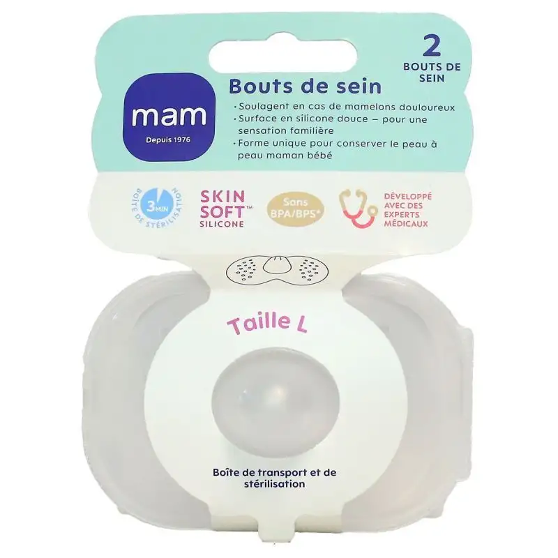 2 bouts de sein silicone taille Large
