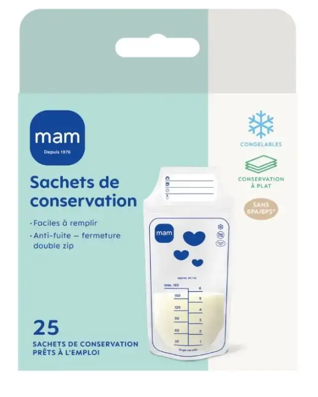 Sachets de conservation 180ml x25