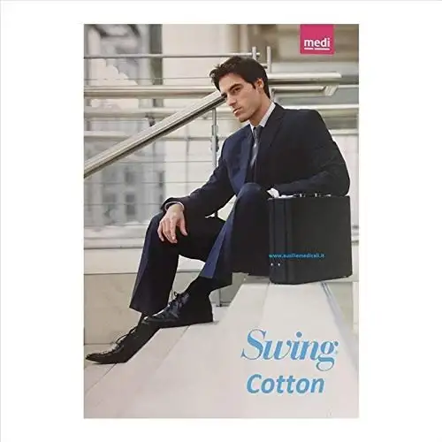 Medi Swing Coton Mi-bas Homme 18 Noir S