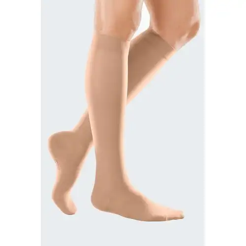 Medi Mediven Elegance Mi-Bas Femme Kl1 Beige Couleur Longue Mesure 4 Ref 185 1 Paire
