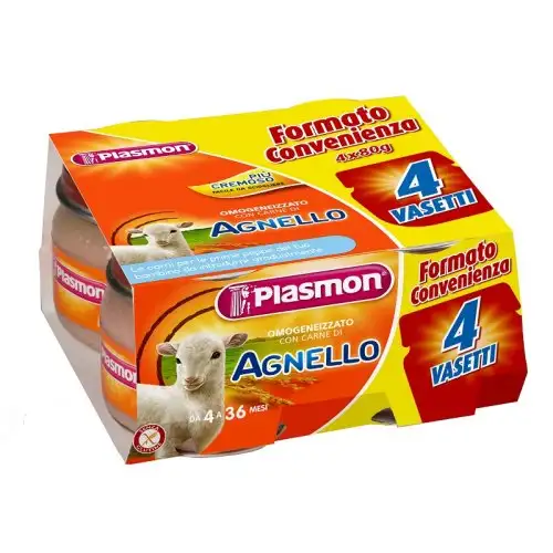 Viande d'Agneau Homogénéisée Plasmon 4x80g