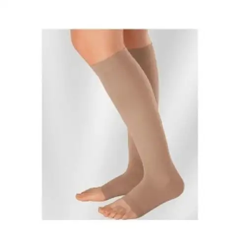 Medi Mediven Plus Mi-Bas Bout Ouvert Cc Kl1 Long Beige Couleur Taille 2 Réf.101 1 Paire