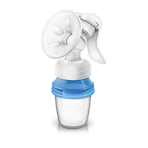 Tire-lait manuel naturel Philips Avent avec 3 pots de conservation du lait