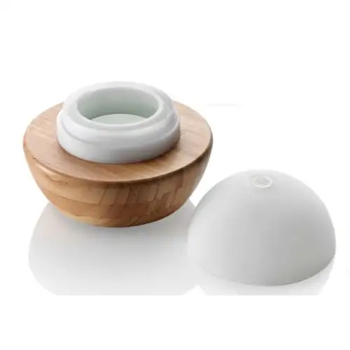 Lampe à ultrasons Purae avec base en bois pour essences d'huiles essentielles