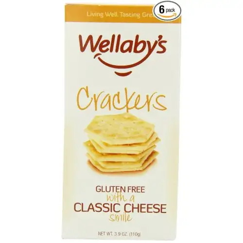Wellaby's Crackers Fromage Classique Sans Gluten 110g