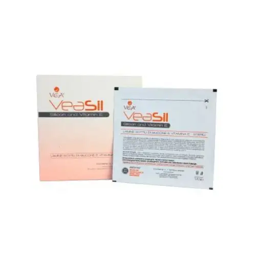 Vea Sil Silicone Lames Minces Stériles + Vitamine E 8 Pièces