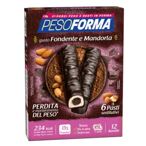 Pesoforma Substituts De Repas Au Chocolat Noir Et Aux Amandes 12 Barres