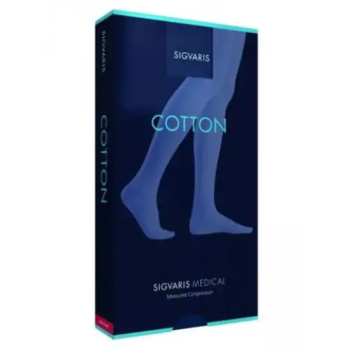 Sigvaris Cotton Class 1 Mosx Sn Open Toe Hold Up Stocking Nature Color 1 Paire