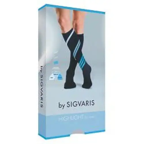 Sigvaris Highlight Men Long Toe Fermé Mi-Bas Couleur Anthracite Taille L
