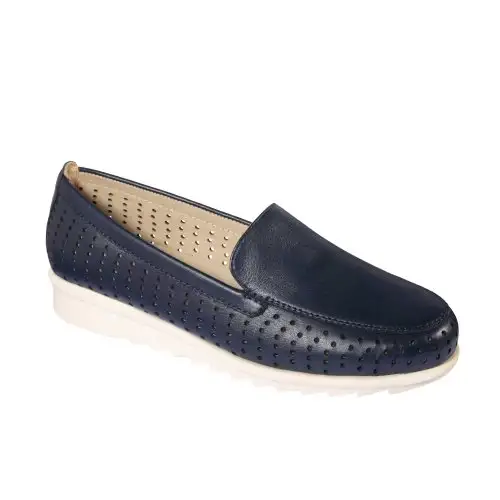Chaussure en cuir laminé Scholl® Ayami Couleur bleu marine Taille 39