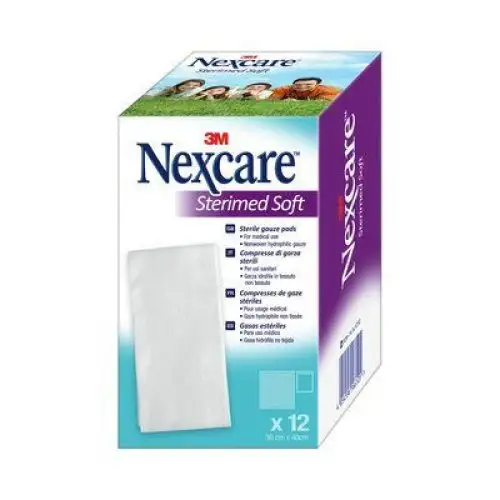 3M Italia NexCare Sterimed Gaze Stérile Souple 36x40cm 12 Pièces