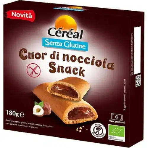 Céréal Snack Cuor Di Nocciola Senza Glutine 180g