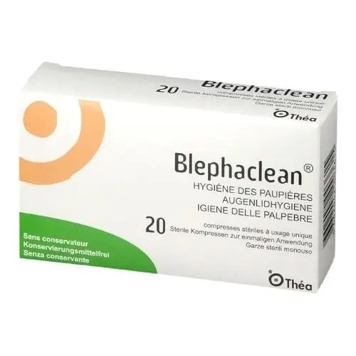 Blephaclean Hygiène Quotidienne du Contour de l'Œil et des Paupières 20 lingettes
