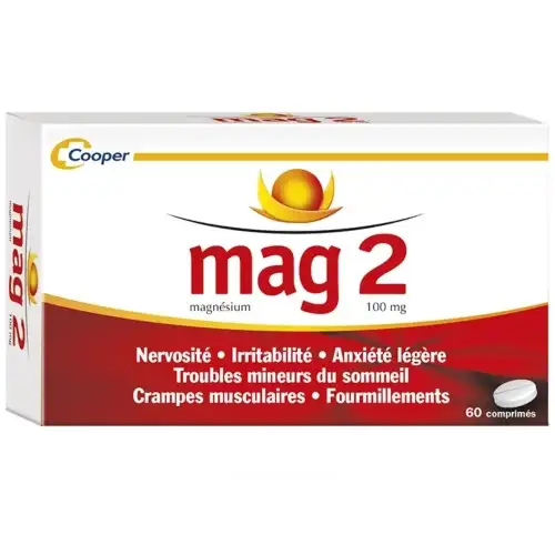 MAG2 - Magnésium 100mg - 60 comprimés