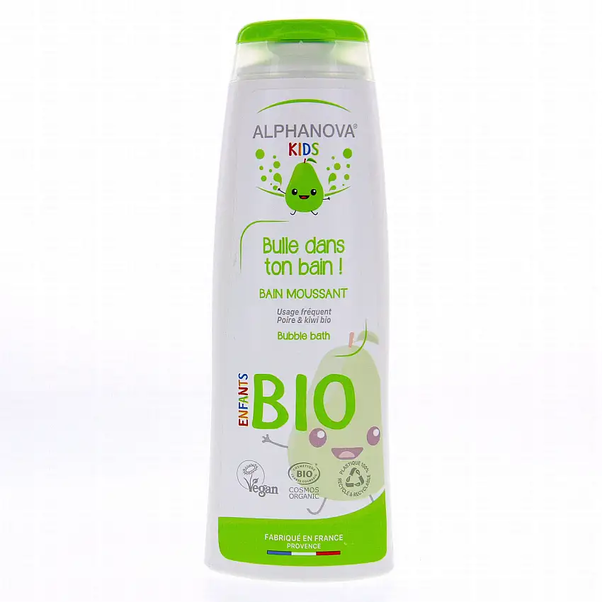 ALPHANOVA Kids - Bulle dans ton bain ! Bain moussant Poire et Kiwi Bio 250ml