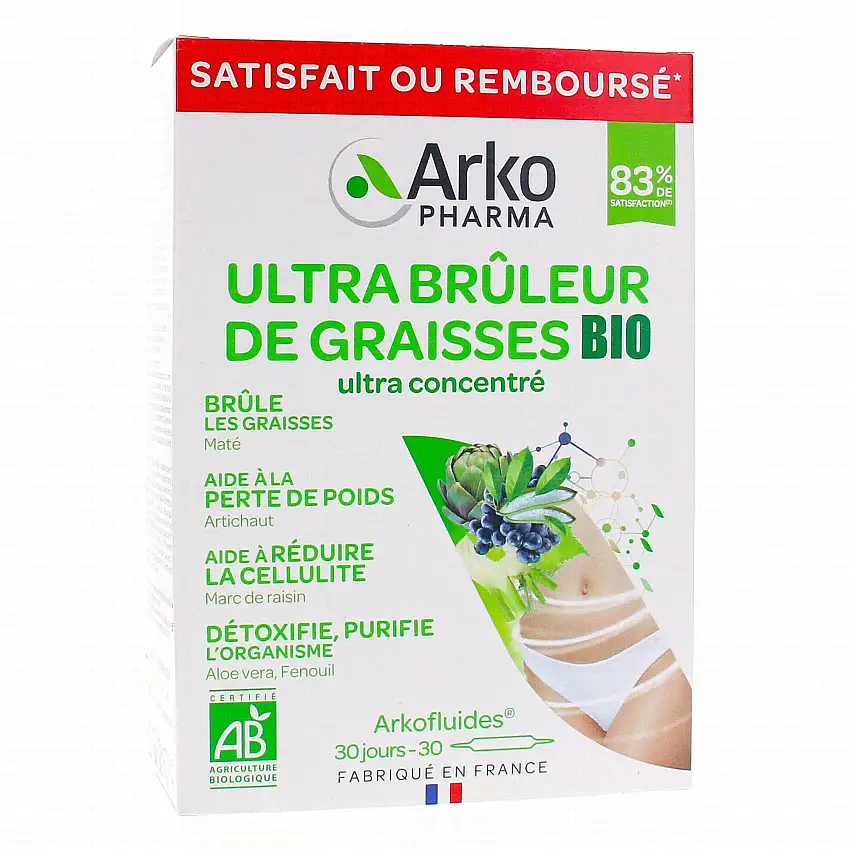 ARKOPHARMA Arkofluides - Ultra bruleur de graisses bio 30 ampoules