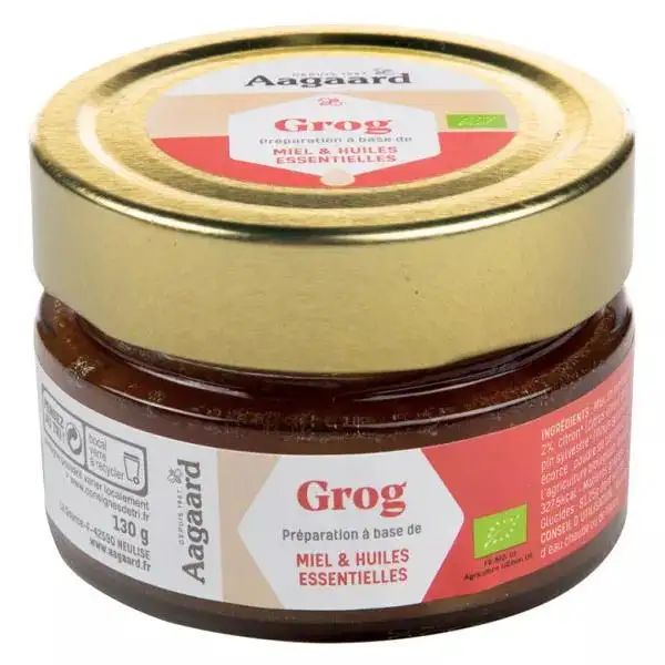 Aagaard Propolis Grog Miel & Huiles Essentielles 130g