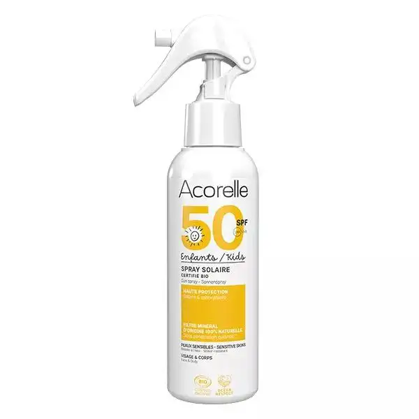 Acorelle Spray Solaire Enfants Bio SPF50 150ml