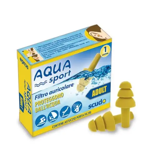 Aquasport Bouchons d'Oreilles Adulte Bouclier 2 Pièces