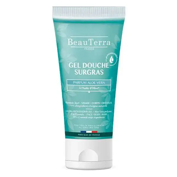 BeauTerra Gel douche surgras Parfum Aloe Vera - 200ml