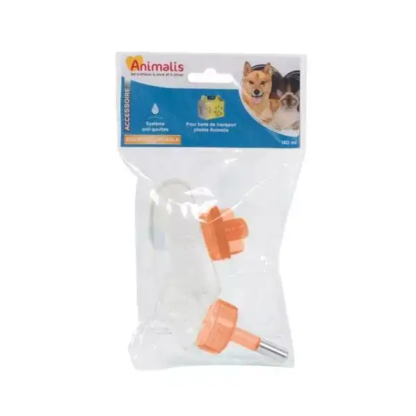 Biberon Clipsable pour Boite de Transport Chien Pliable Transparent