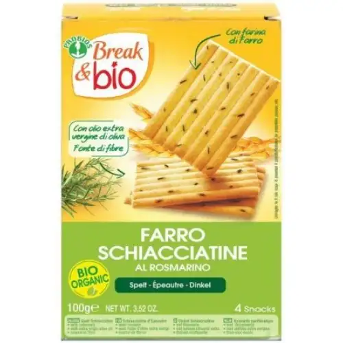 Break & Bio Schiacciatine D'épeautre Au Romarin Probios 100g