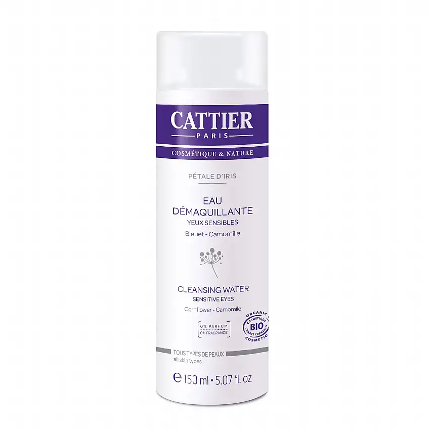 CATTIER Pétale d'Iris eau démaquillante bio flacon 150ml