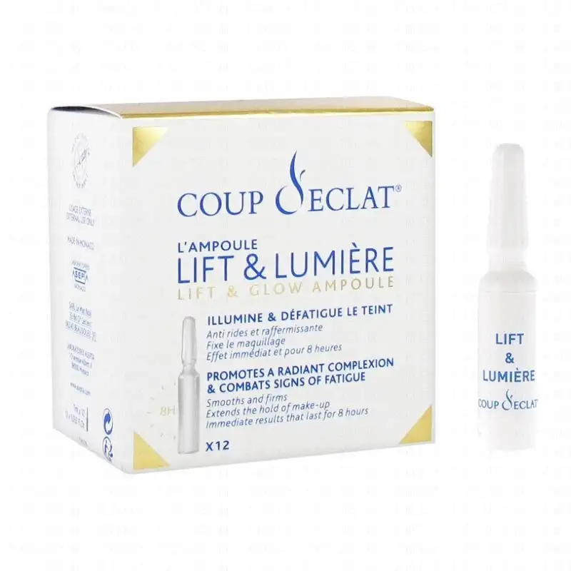 COUP D'ECLAT lifting et lumière du teint 12 ampoules