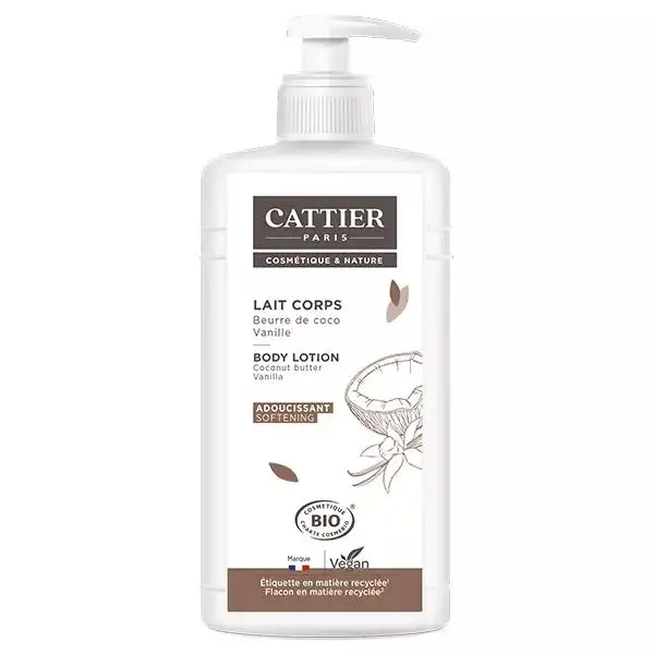Cattier Soin du Corps Lait Adoucissant Bio 500ml